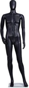 Black Egg Head Male Mannequin